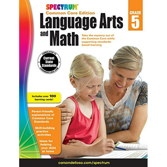 Pre-Owned Spectrum Language Arts and Math, Grade 5, 9781483814711, 1483814718, Paperback,