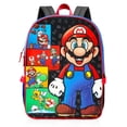 thumbnail image 2 of Set de mochila Super Mario de 16" con lonchera y stickers, 2 of 9