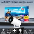 thumbnail image 5 of Projector with WiFi , HY300 pro 4K Decoding Android Auto  Portable Outdoor Home Movie Video Projector Compatible with Phone Laptop  TV, 5 of 6