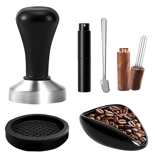 6 Pieces Espresso Accessories Bulk, Stainless Steel Espresso Machine Coffee Tampers Tools for Kitchen, Coffee Shop,1set * espresso tamper