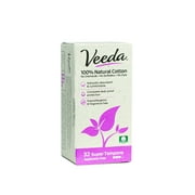 Veeda Applicator Free Tampons Super 32ct