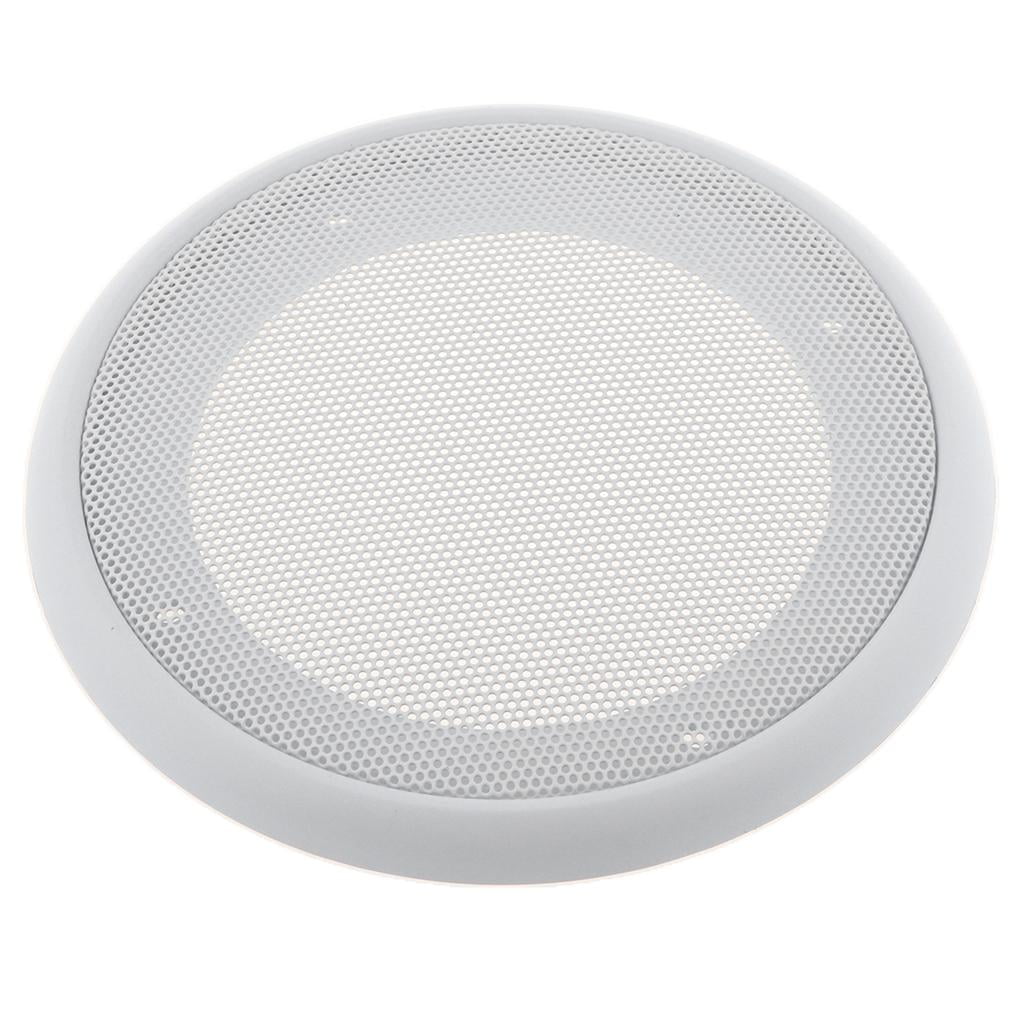 Scratch White DIY Grille Meshes Enclosure Net Protective Cover with Speakers White, 4 inch