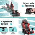 Devoko Reclining Gaming Chair with Rolling Swivel, Adjustable Armrests