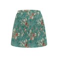 thumbnail image 2 of Uorisango Artificial Roses Tennis Skirts for Women Relaxed Women's Active Performance Skort with Shorts Underneath Breathable Polyester Spandex Fabric Fashionable Outing Wear, 2 of 7