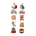 thumbnail image 3 of Letrero de porche de decoración de puerta de Navidad, pancartas de puerta de Navidad, colgante de placa de puerta delantera colgante Estilo A, 3 of 8