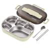 PEONAVET Lunch Vaisselle de Table pour Isolation Thermique Bento 5 Compartiments Boîte à Lunch Ensemble de Vaisselle Boîte à Lunch Portable Boîte à Lunch pour Étudiant