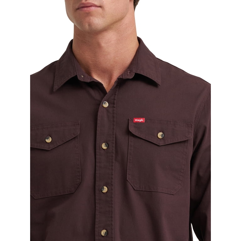 Wrangler Men's Long Sleeve Heritage Solid Shirt photo 4