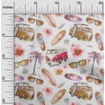 thumbnail image 2 of oneOone Viscose Chiffon Brown Fabric Tropical Hawaii Sewing Craft Projects Fabric Prints By Yard 42 Inch Wide, 2 of 4