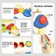 thumbnail image 5 of Juguete de cubo ocupado de octaedro sensorial para niños pequeños | Cubo de actividades de aprendizaje temprano Montessori | Práctica de agarre de manos | Juguete de viaje para niños | Construcción, 5 of 9