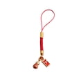 thumbnail image 4 of Murtoo Chinese Lucky Charm Phone Strap with Natural Stone & Copper Alloy – Red Braided Cord Keychain for Good Fortune & Everyday Use, 4 of 5