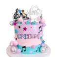thumbnail image 3 of Cake Topper COYELINL - Tema musical para niña, color rosa y morado, 3 of 3