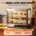 thumbnail image 3 of Vitrine Alimentaire Commerciale à 2 Niveaux pour Comptoir avec Pince, 3 of 7