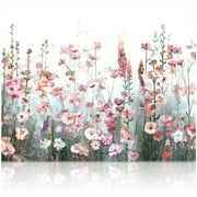 SUMGAR Paint by Number Kit for Adults 16 x 20 inch Flower Acrylic Paint by Numbers Kit on Canvas Without Frame Children Colourful DIY Paintwork Craft Kits