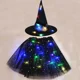thumbnail image 2 of Luces LED luminosas para mujer, niña y niño, sombrero de elfo, bruja, falda con estrellas, telaraña, disfraz de mago, regalo para fiesta, festival de Halloween, 2 of 5