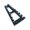 Black, variant on Wall Mount Tool Rack with Slot Layout for Home Repair Storage