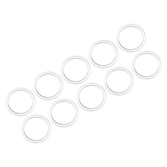 Uxcell 4.3" Dia Round Purse Handles Handbag Handle Replacement for DIY Making, 10Pack Clear