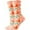 Light Yellow2, variant on Cozy Winter Cartoon Fruit and Animal Print High Socks for Seasonal Wear Mid Calf Length Stockings with Playful Design Everyday Home Leisure