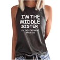 thumbnail image 1 of Camiseta sin mangas con cuello redondo y estampado informal a la moda para mujer Pompotops  lopia990405, 1 of 5
