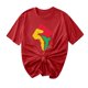thumbnail image 5 of Camiseta de Cuello Redondo Impresa Nueva Moda Casual de Manga Corta de las Mujeres, Mezcla Ligera de Poliéster para la Primavera, 5 of 6