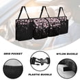 thumbnail image 5 of KUIFORTI Hanging Trunk Organizer for SUV, Car Organizer, Back Seat Organizer for SUV, Car Storage Organizer, SUV Trunk Organizer, Small Size, Cherry Blossom Black, 5 of 6