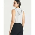 thumbnail image 3 of 3 Pack: Women's Dry-Fit Sleeveless Cropped Tank Top Hoodie - Athletic Crop Sweatshirt, 3 of 6