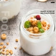 thumbnail image 4 of ACDANC 280ml Glass Jars for Overnight Oats Snacks Salad Yogurt Pudding Cereal Candy Storage Containers Meal Prep Jar with Airtight Lids,2 Pack, 4 of 7