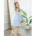 thumbnail image 7 of Arshiner Toddler Dress Girls Backless Tiered Summer Dresses Cute Swing Beach Sundress with Pockets, 7 of 7