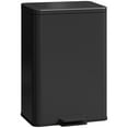 thumbnail image 1 of HOMCOM 5.3 Gallon/20L Garbage Can Trash Bin with Soft Close Lid Matte Black, 1 of 10