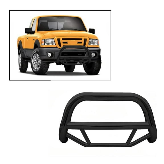 Black Horse Max Bull Bar No skid plate Black Compatible with 2001-2008 Ford Ranger|2001-2010 Mazda B2300-MBB-FOB1501