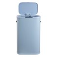 thumbnail image 4 of happimess Tammi Kitchen 14.5-Gallon Slim Metal Push Button Trash Can, Tide Pool Blue, HPM1017H, 4 of 10