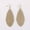Gold, variant on Feather Glitter Faux Leather Leaf Drop Earrings Boutique Fashion Women Jewelry