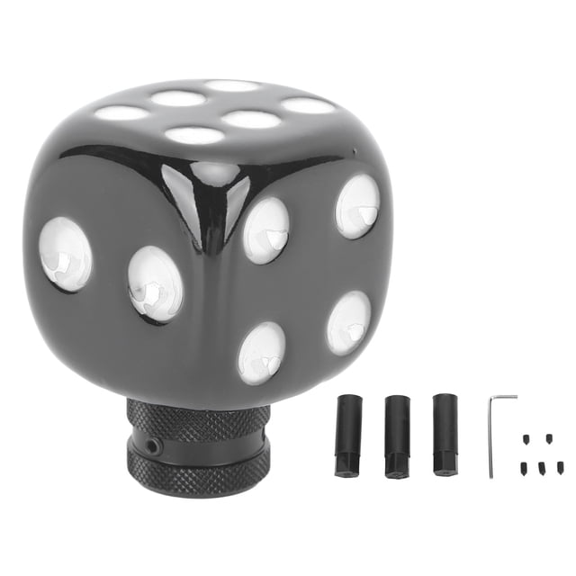 Transmission Lever Knob, Easy To Hold Stable Shifting Dice Shape Head Universal Fit For Manual Vehicles