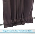 thumbnail image 6 of Uxcell Blackout Door Curtain, 54"W x 72"L French Window Door Curtain 1 Panel, Brown, 6 of 7