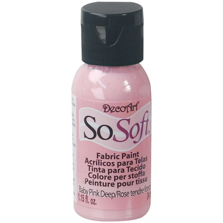 Baby Pink Deep SoSoft Fabric Acrylic Paints - DSS57 - Baby Pink