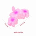 thumbnail image 5 of Lovely Hair Claw Colorful Flower Shape Hair Clip Shimmering for Woman Camping Ponytail Hair Delicate Jaw Clip for Girl, 5 of 7