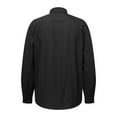 thumbnail image 4 of AZoiNM Men's Slim Fit Business Long Sleeve Shirt Wrinkle-Free Moisture Wicking Polyester, 4 of 14