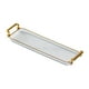 thumbnail image 4 of Bandeja rectangular para servir, bandeja para joyas con asas, bandeja para tazas, bandejas para mesa de té, bandeja para tocador Claro, 4 of 9