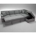 thumbnail image 3 of Maldon - Canapé-Lit Moderne Sectionnel avec Compartiment de Rangement et Coussins, 3 of 3