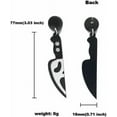 thumbnail image 5 of Gothic Halloween Theme Acrylic Spooky Ghost Knife Drop Dangle Earrings Resin Thriller Skull Party Festive Costume Personalized Horror Jewelry, 5 of 6