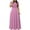 Hot Pink dresses for women, variant on Baikeli Prime Dresses for Women Women's Summer Solid Color Short Sleeved V-Neck Waistband Women's Long Dress Casual Dresses for Women 2024