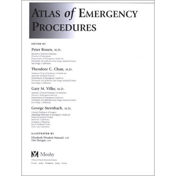 Pre-Owned Atlas of Emergency Procedures (Hardcover) 0815174020 9780815174028