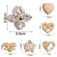 thumbnail image 5 of UDIYO Nail Art Ornament Exquisite Fine Workmanship Cubic Zirconia Delicate Multi-style Nail Decorate Stud for Home, 5 of 7