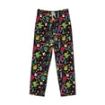 thumbnail image 4 of Goofa Colorful Geometric Figures Printed Soft Pajama Pants for Men, Wide Leg Comfy Casual Lounge Yoga Pants-Large, 4 of 9