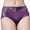 Purple, variant on yunLCZ Women's Cotton Underwear High Waist 2023 Women's Mid Waist Sexy Lace Panties Hip Lifting Transparent Women's Triangular Pure Cotton Crotch Underpants