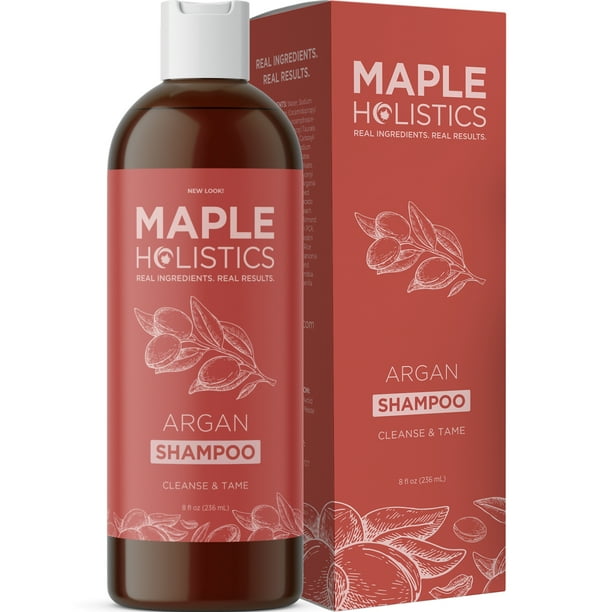 Maple Holistics Argan Oil Shampoo, Healthy Hair Growth, Natural Hair