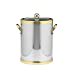 thumbnail image 3 of Kraftware 70142 Shiny Chrome And Brass 5 Quart Ice Bucket With Metal Side Handles, 3 of 3