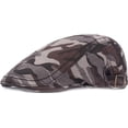 thumbnail image 4 of CoCopeaunts Newsboy Cap Vintage Classic Camo Beret Unisex Newsboy Hat Adjustable Cotton Retro Beret Cap Cabbie Driver Ivy Caps, 4 of 7