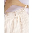 thumbnail image 6 of BemeyourBBs Little Girl Pants Set Solid Sleeveless Ruffle Cami Tops Wide Leg Pants, 6 of 8