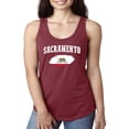 thumbnail image 1 of Normal is Boring - Women's Racerback Tank Top, up to Women Size 2XL - Sacramento, 1 of 5