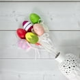 thumbnail image 2 of Northlight Set of 6 Colorful Speckled and Glittered Easter Egg Picks, 14.5", 2 of 9